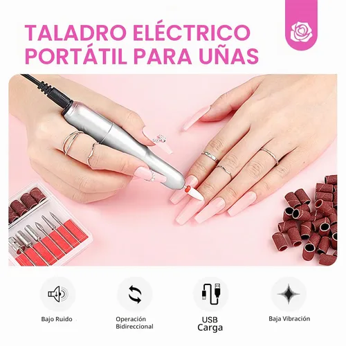 Vista 5 de Kit de uñas acrílicas SAVILAND con taladro: juego profesional de polvo acrílico de 0.5Oz transparente/blanco/rosa y líquido de 50ml con taladro