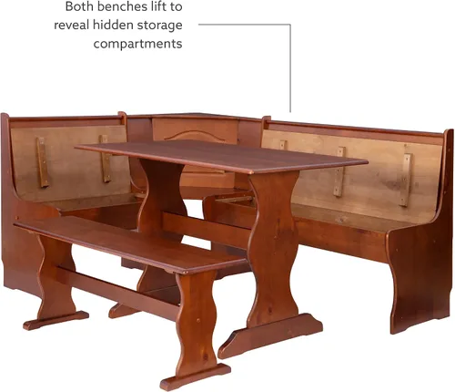 Vista 22 de Linon Rincón de cocina Chelsea Walnut Nuez