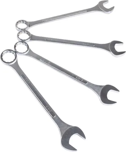 Vista 3 de Sunex Tools 9604 Juego de llaves de combinación SAE Super Jumbo, 4 piezas, plateado