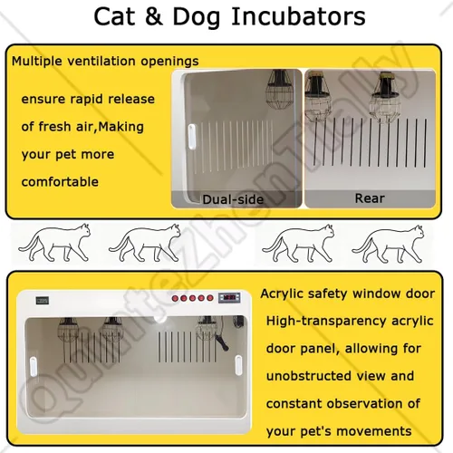 Vista 8 de Pet Incubator Box Large Pet Brooder Nursery,Newborn Puppy Breeding Box,Cat Brooders Incubators,Intelligent Constant Temperature Animal Brooding Box
