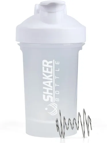 Vista 10 de Botella agitadora, botella agitadora pequeña de 400ml con bola mezcladora, portátil de 14oz para batidos de gimnasio, libre de BPA, 100% a prueba