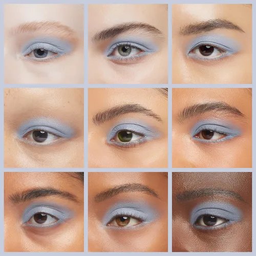 Vista 4 de COVERGIRL - Sombra de ojos Eye Enhancers 1-Kit, fórmula sedosa y transparente, aplicador de doble extremo, 100% libre de crueldad animal Azul