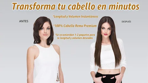 Vista 3 de Extensiones de cabello con clip, 100% cabello humano Remy, 14 pulgadas, lacio, rizado, negro Negro azabache
