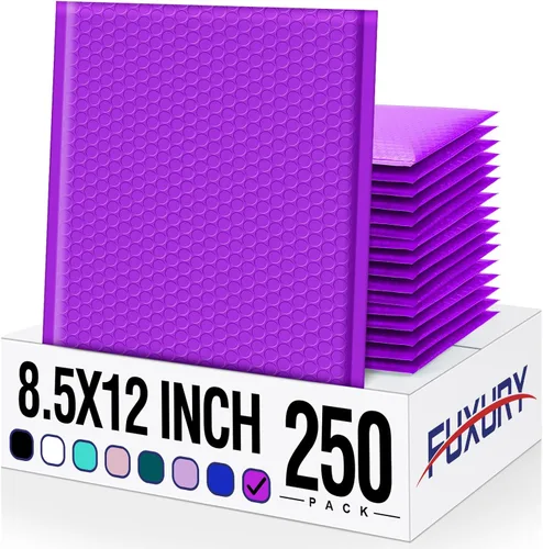 Vista 8 de Fuxury Sobres de burbujas de 8.5 x 12 pulgadas, paquete de 240 sobres grandes de burbujas utilizables de 8.5 x 11 pulgadas de grosor para enviar
