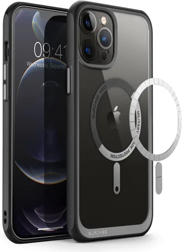 Vista 13 de SUPCASE Funda para iPhone 13 Pro (Unicorn Beetle Mag), [Compatible con MagSafe] [Protección de Grado Militar] Funda Protectora Delgada Transparente