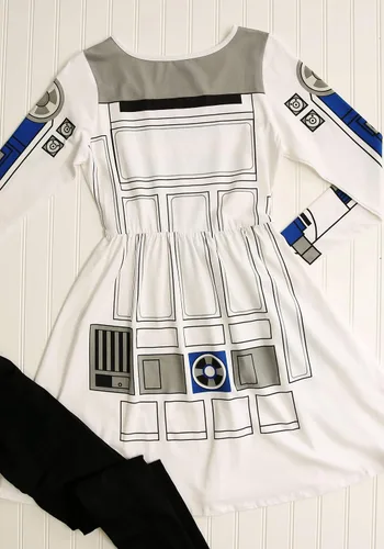 Vista 4 de Disfraz de patinadora de Star Wars I am R2D2 para mujer, talla M