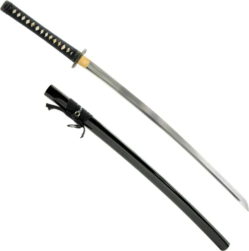 Vista 11 de Espada Wakizashi japonesa hecha a mano, práctica, forjada a mano, acero al carbono 1045/1060/1080, templado al calor, espiga completa, afilada