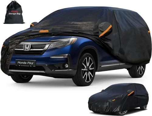 Vista 114 de Kayme Cubierta de auto SUV de 7 capas ajuste personalizado para BMW X1 (2009-2025), impermeable, para todo tipo de clima, para automóviles, cubierta