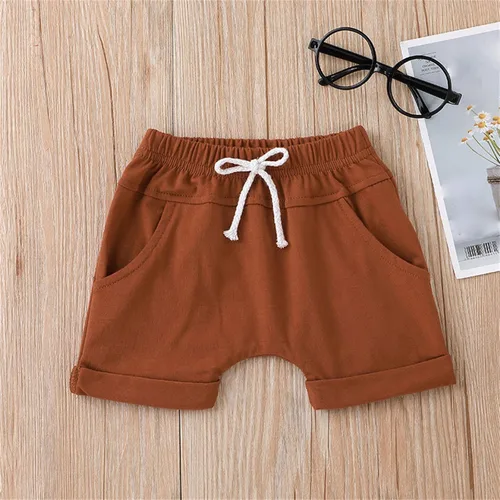 Vista 3 de Conjuntos de ropa para niñas pequeñas, bebés, niñas, primavera y verano, estampado de algodón, pantalones cortos para adolescentes