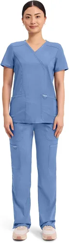 Vista 5 de Cherokee WW Revolution - Camisa de enfermería con 2 bolsillos para mujer ciel