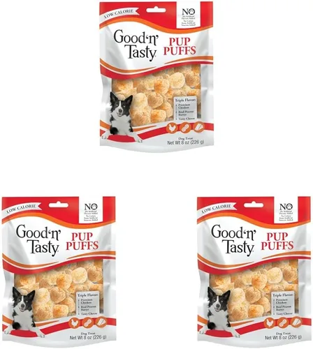 Vista 21 de Good 'n' Tasty Triple Flavor Stacks - Golosinas para perros