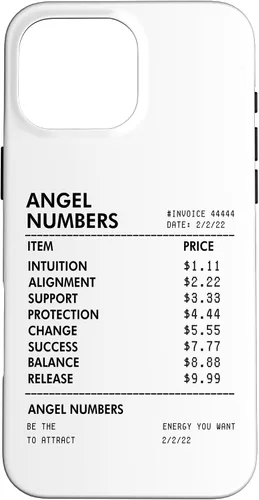 Vista 19 de Angel Numbers Receipt 111 222 333 444 - Funda de numerología espiritual para iPhone 17