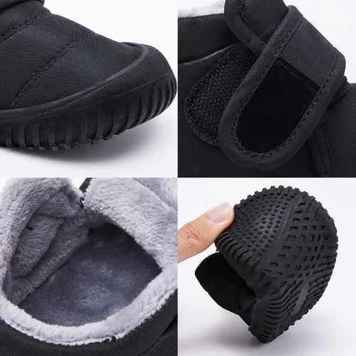 Vista 2 de BMCiTYBM - Botas de nieve de invierno para niños y niñas (piel sintética)