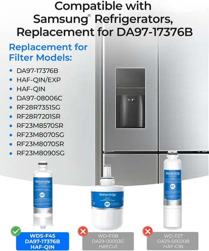 Vista 2 de Waterdrop WDS-F45 Filtro de agua, repuesto para Samsung® DA97-17376B