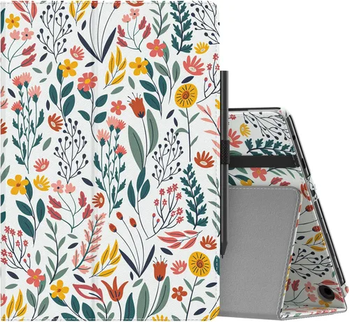 Vista 31 de MoKo - Funda para tablet Kindle Fire HD 10 y 10 Plus (11.ª generación, versión 2021), diseño delgado y plegable con función de encendido y apagado