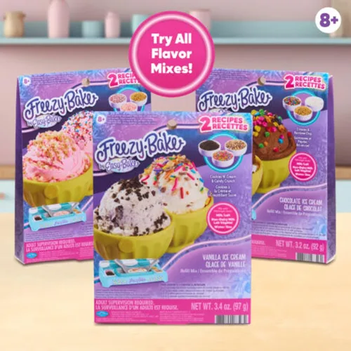 Vista 8 de ProductMix Mezclas de Helado Fáciles de Hornear y Congelar/Vainilla - Galletas y Crema y Miel de Caramelo/Fresa - Pastel Cortado y Deleite