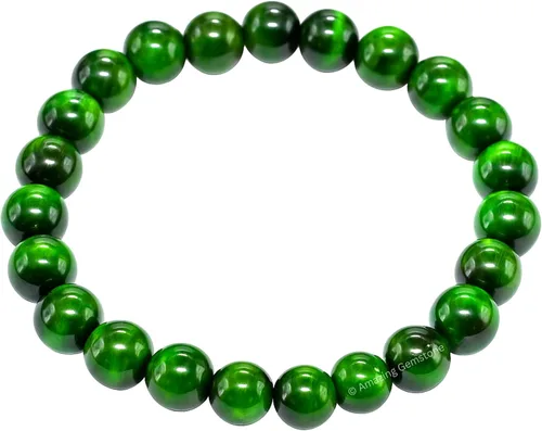 Vista 817 de Amazing Gemstone Crystal Bracelet for Women Men's Gifts - Protection Healing Crystal Bracelet - 8mm Gemstone Beaded Stretchable Bracelet Pulseras