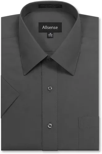 Vista 9 de Allsense Camisa de vestir de manga corta de ajuste regular para hombre