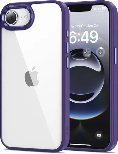 Vista 71 de HOOMIL Funda para iPhone 7 Plus/iPhone 8 Plus de 5.5 Pulgadas, sin amarillamiento, protección contra caídas, cubierta trasera dura transparente