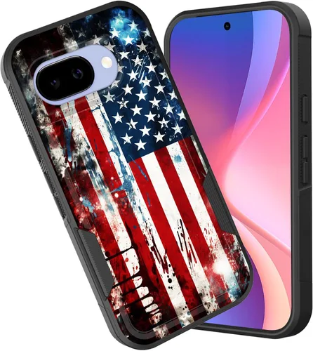 Vista 130 de Funda para Pixel 6A, funda híbrida de doble capa resistente a prueba de golpes de policarbonato duro de silicona suave TPU para Google Pixel 6A