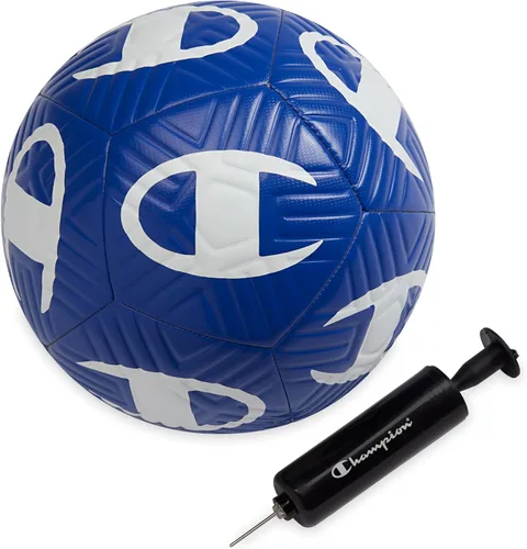 Vista 11 de Champion Playmaker Logo Deflated Soccer Ball with Pump, Size 5 Soccer Ball, Durable Panels for Kids, Youth & Adults, Indoor/Outdoor Training Ball