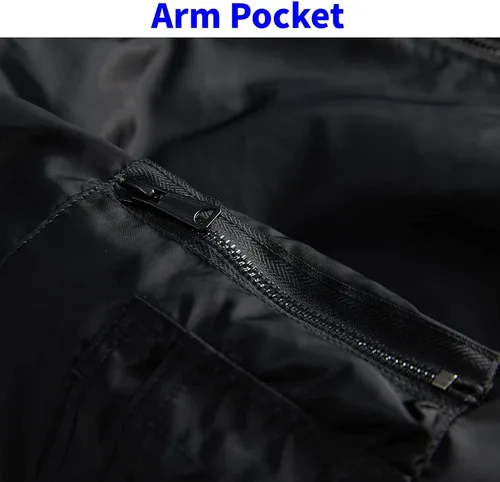 Vista 5 de TLZC Chaqueta militar impermeable para hombre