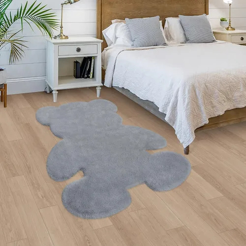 Vista 10 de Alfombra de pelo de oveja sintética de 2 pies, suave y esponjosa, bonita alfombra de felpa para guardería, habitación de niños y niñas, decoración