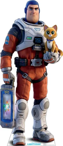Vista 15 de Cardboard People Buzz Space Ranger - Soporte de cartón recortado - Lightyear de Disney Pixar (película de 2022)