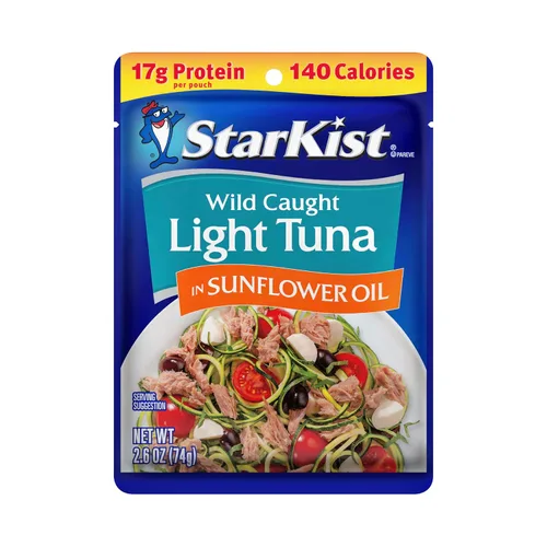 Vista 14 de StarKist 17g Protein Per Serving, Ready to Eat, Wild Caught, Shelf Stable Seafood, Gluten Free, Soy Free, No Draining for Salads