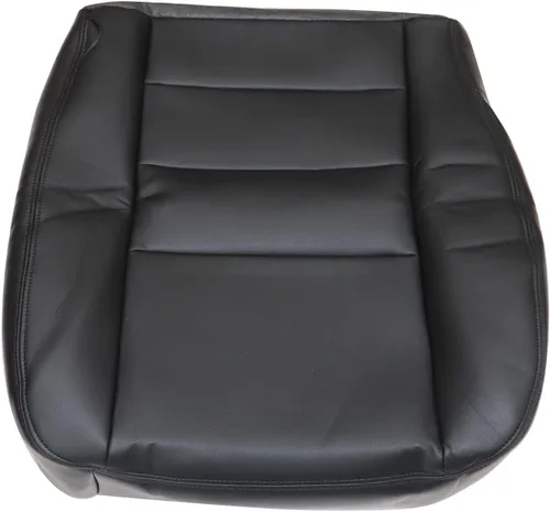 Vista 2 de SecosAutoparts Funda de cuero de repuesto para asiento delantero del lado del conductor, color negro, compatible con Ford F-250 F-350 F-450 F-550