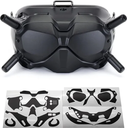 Vista 5 de WRAPGRADE Skin compatible con DJI FPV Gafas V2 (Airforce Silver)