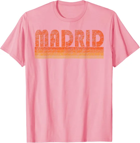 Vista 99 de clásico Retro Madrid playera, hombre 3XL, Asphalt Negro