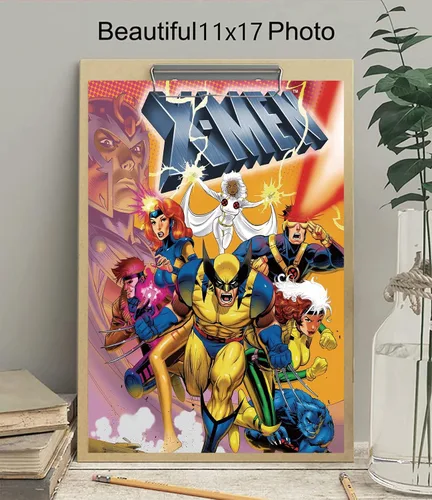 Vista 3 de Christ-EZ Anime Cartoons X-Men The Animated Series - Póster de pared para decoración del hogar, póster mate, sin marco, regalo de 11 x 17 pulgadas