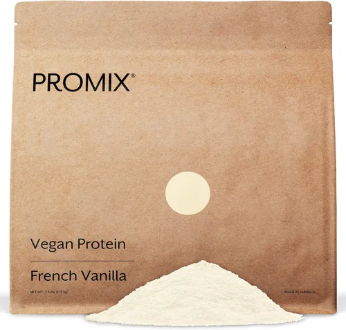 Vista 9 de ProMix Nutrition Proteína vegana en polvo a base de plantas, chocolate crudo, proteína de guisante y vitamina B-12 - Batidos de fitness y nutrición