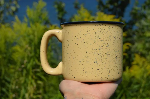 Vista 7 de Cup Of Sunshine - Taza de café de cerámica para fogata – Taza de regalo de fogata para campista feliz – Mochilero al aire libre Mountain Camper