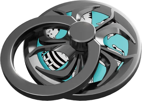 Vista 13 de Soporte para anillo de dedo, rotación de 360°, giratorio para teléfono celular, soporte con agarre universal [lavable/reutilizable] para Negro