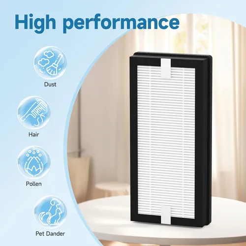 Vista 6 de Paquete de 2 filtros de repuesto HFD-120-Q compatibles con purificador Honey-Well HFD-120-Q QuietClean (para ASIN: B000ANEPYO)