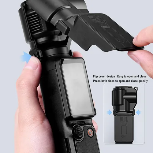 Vista 3 de Gugxiom Funda protectora para Osmo 3 Accesorios, Gimbal de plástico Protector de pantalla Tapa protectora de lente (negro)