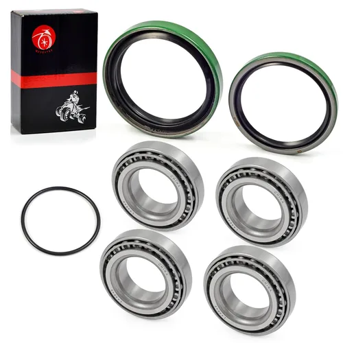 Vista 3 de Kit de rodamientos y sellos de rueda delantera compatible con Polaris Sportsman 335 400 500 Magnum 325 425 500 Scrambler 400 500 Worker 335 500 Big