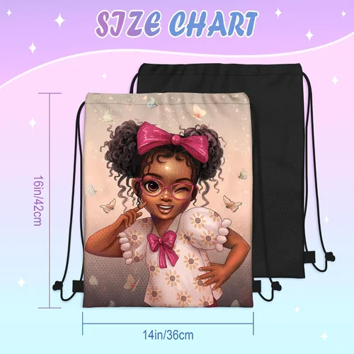 Vista 3 de LMSM Bolso con cordón afroamericano para mujer, Estilo-5, Cordón
