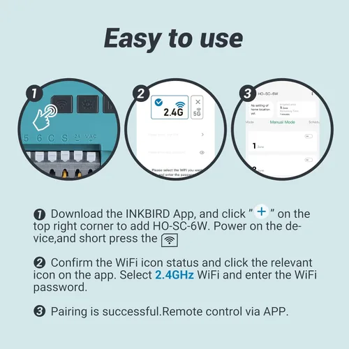 Vista 6 de Controlador de aspersor inteligente de 6 zonas, controlador de riego WiFi para interiores, APP gratuita, compatible con sensor de lluvia, ajuste
