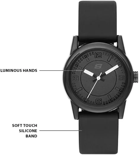 Vista 4 de Reloj analógico de metal o silicona mini de Skechers Rosencrans para mujer
