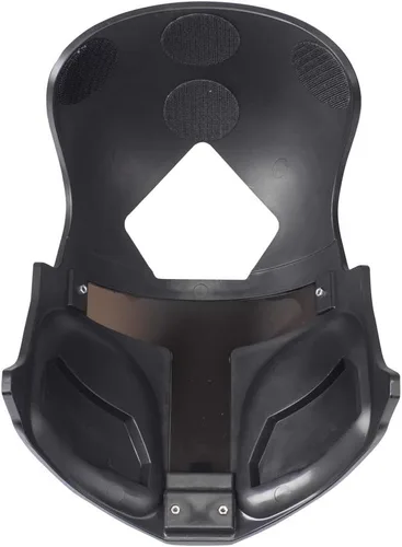 Vista 5 de militaryharbor LT R500 Desert Raider Bounty Hunter - Máscara táctica para casco rápido (solo máscara), color negro