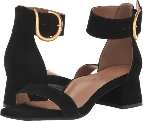 Vista 7 de Aerosoles Sandalia de tacón elegante para mujer, Gamuza negra