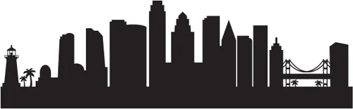 Vista 19 de Black City Skyline Lifesize - Soporte de cartón