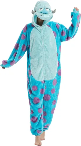 Vista 3 de Sqlszt Snorlax - Pijama unisex de una pieza para adultos, disfraz de animal Eeyore para mujeres y hombres