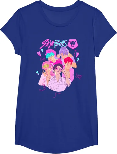 Vista 18 de Kpop Demon Hunters Camiseta Saja Boys Heartthrob con licencia