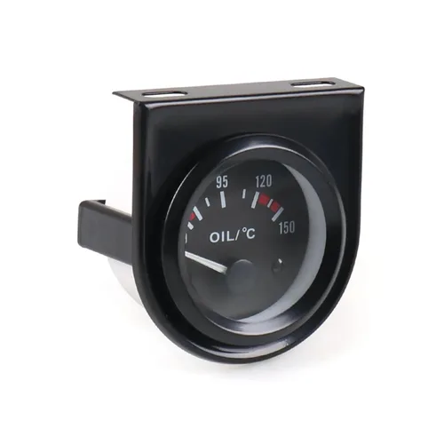Vista 2 de 2" 52mm Universal Car Oil Temp Gauge 50~150 Celsius LED Light Oil Temp Meter with Sensor TT101265