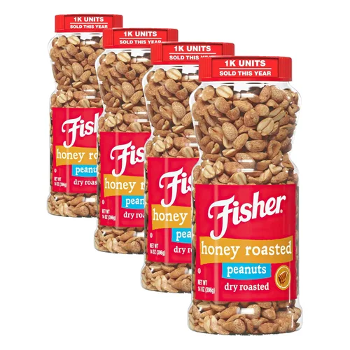 Vista 11 de Fisher Snack Butter Toffee Cacahuetes, 5.5 onzas (paquete de 6), sin colores ni sabores artificiales