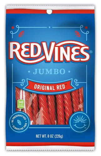 Vista 6 de Red Vines Black Jumbo Regaliz Twists Bolsa de 8 oz (paquete de 12)